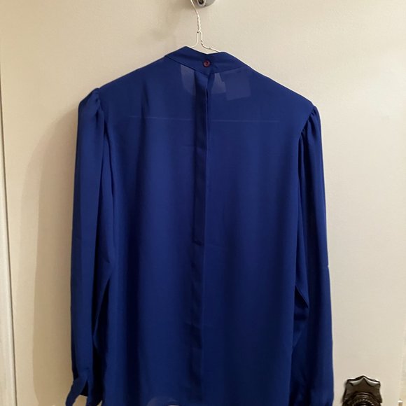 RACHAEL size 8 royal blue blouse - Picture 5 of 5